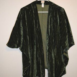 A New Day Shimmery Green Kimono Style Sweater